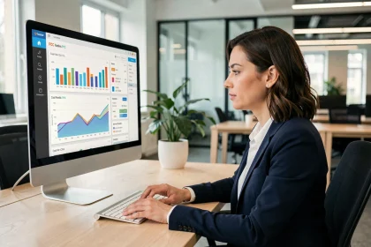 Responsable marketing analysant un tableau de bord PPC pour optimiser un budget publicitaire en ligne