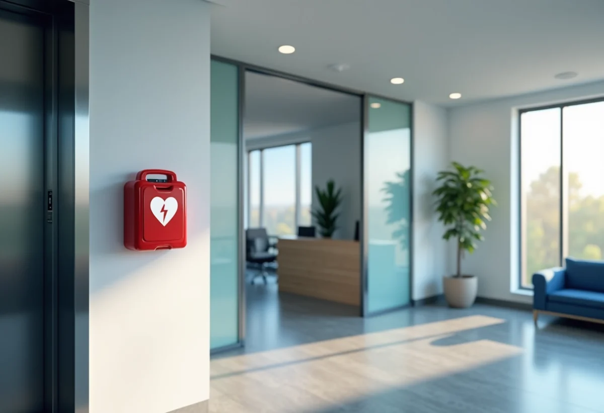 défibrillateur emplacement stratégique