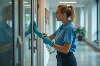 Désinfection des bureaux après l'épidémie de COVID-19