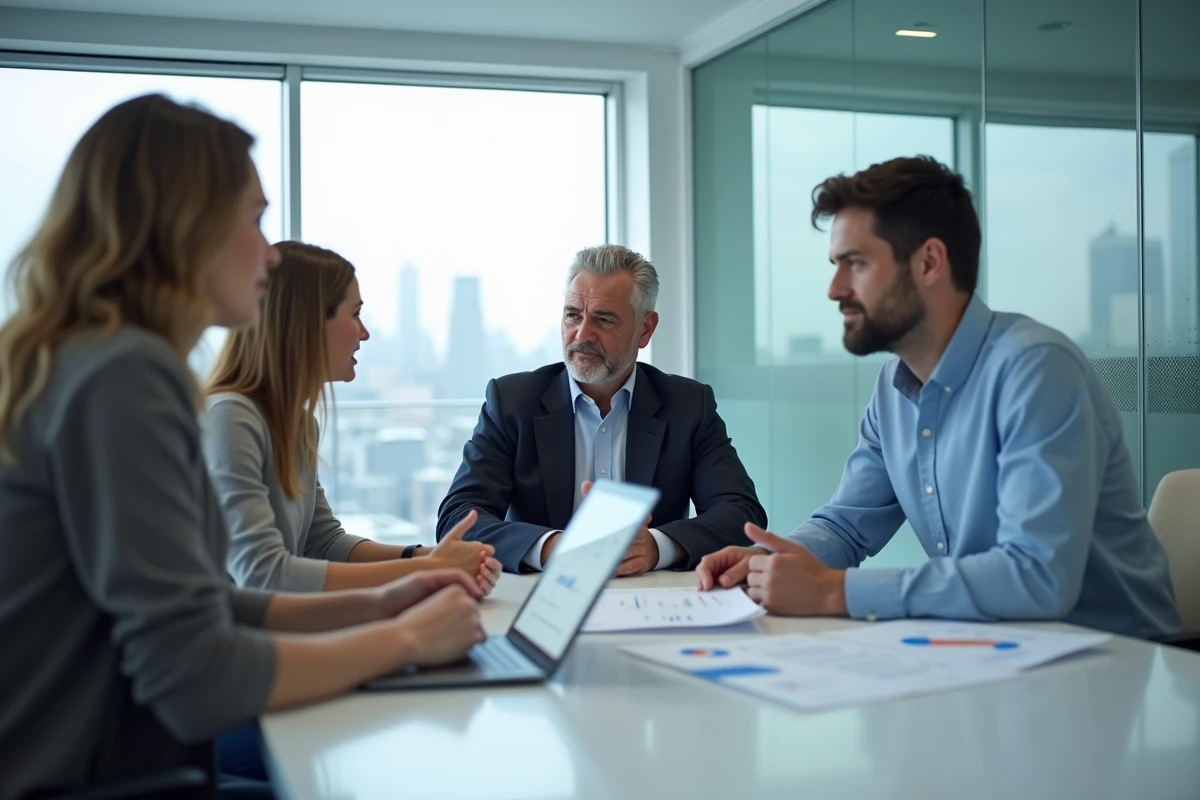 Réunion d'équipe dans les bureaux de Kühne+Nagel, illustrant la culture d'entreprise et les témoignages de collaborateurs